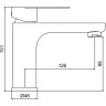 Смеситель для раковины FRAP H806-9 F10806-9 оружейная сталь